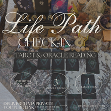 Load image into Gallery viewer, Life Path Check-In Tarot and Oracle Card Reading
