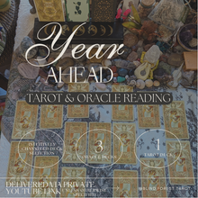 Load image into Gallery viewer, Birthday/ Year Ahead Tarot and Oracle Card Reading
