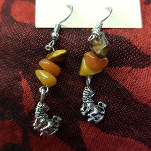 Courage Lion Earrings
